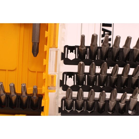 DEWALT Screwdriver Bit Set Storage ToughCase Missing 2 pieces Phillips Slotted - Picture 7 of 12